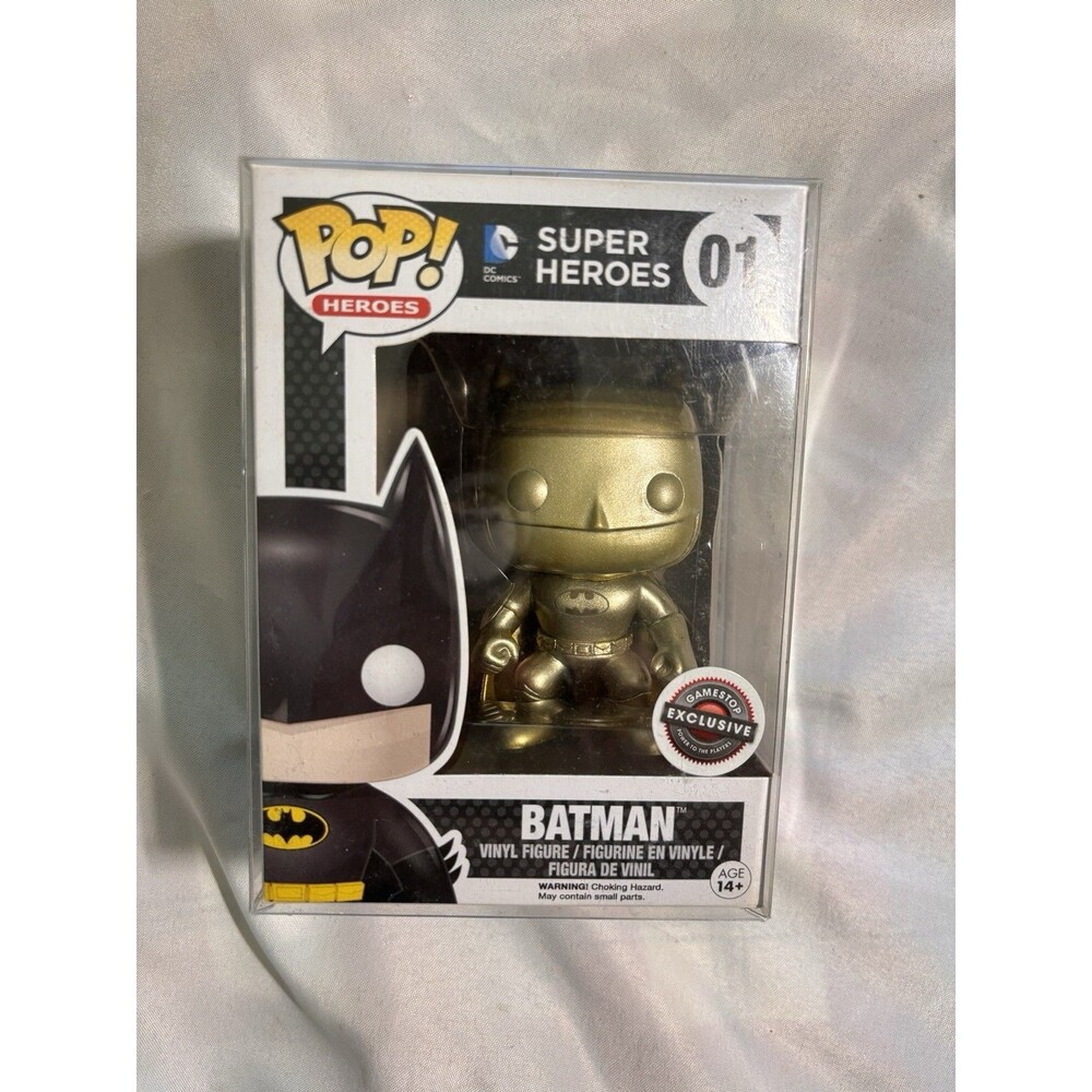 Funko Pop! DC Super Heroes: Gold Batman #01 Gamestop Exclusive